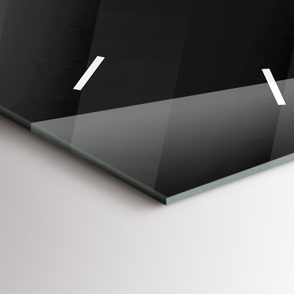 Horloge rectangulaire verticale Motif de mur sombre