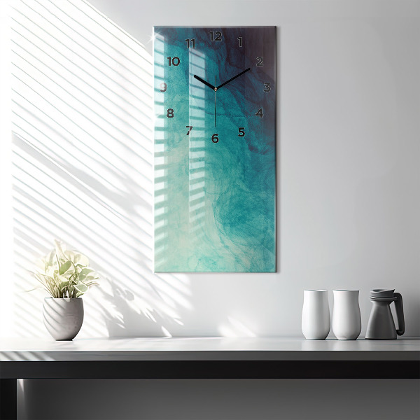 Horloge rectangulaire verticale 'Profondeur d''abstraction'