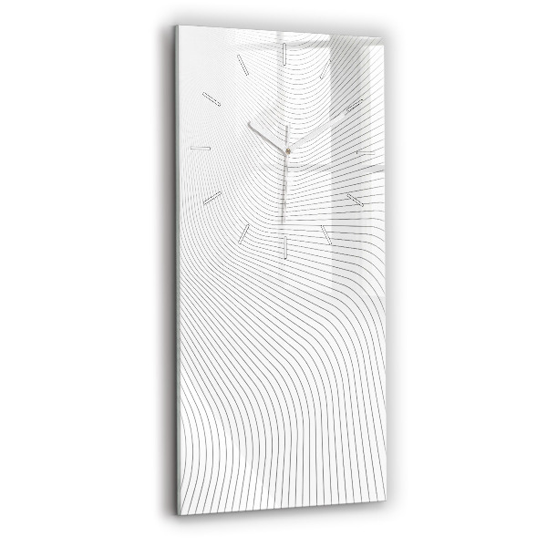 Horloge rectangulaire verticale 'Lignes d''abstraction'