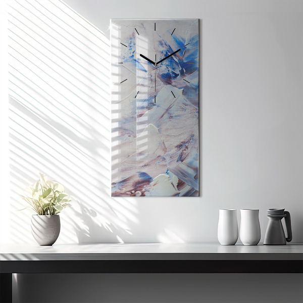 Horloge rectangulaire verticale Texture de peinture abstraite