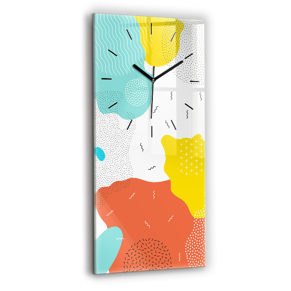 Horloge rectangulaire verticale Abstraction POP