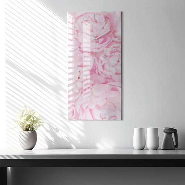 Horloge rectangulaire verticale Fleurs en fleurs