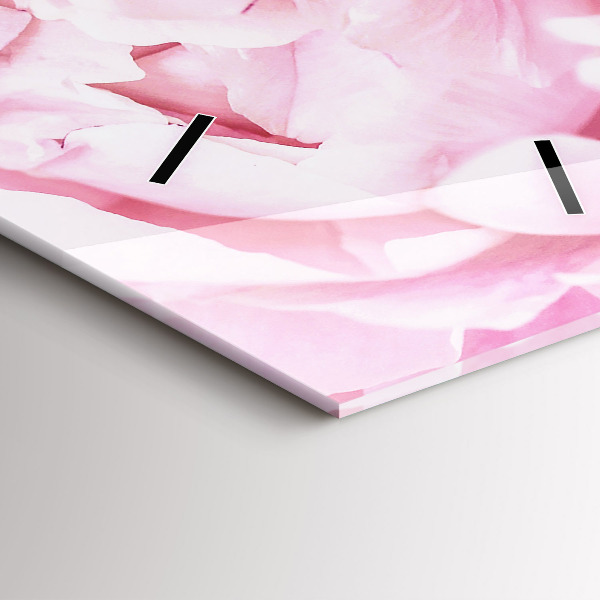 Horloge rectangulaire verticale Fleurs en fleurs