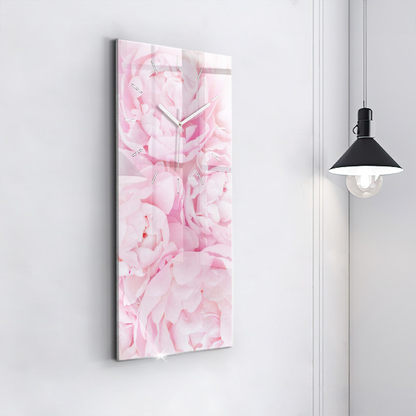 Horloge rectangulaire verticale Fleurs en fleurs