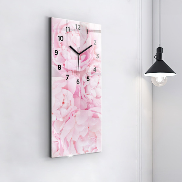 Horloge rectangulaire verticale Fleurs en fleurs
