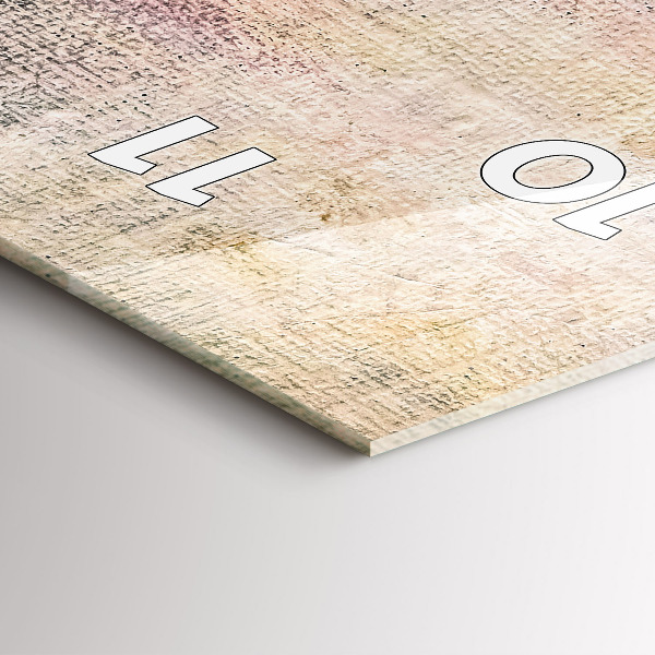 Horloge rectangulaire verticale Abstraction peinte