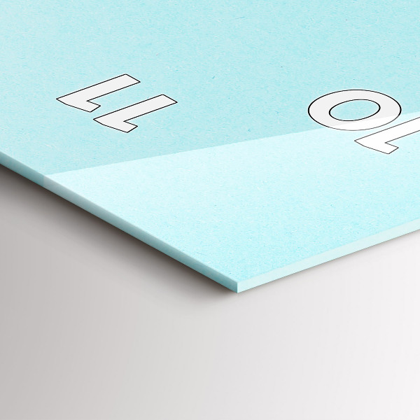 Horloge rectangulaire verticale Motif pastel