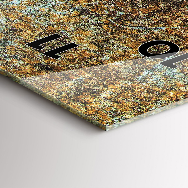 Horloge rectangulaire verticale Texture de vieux métal