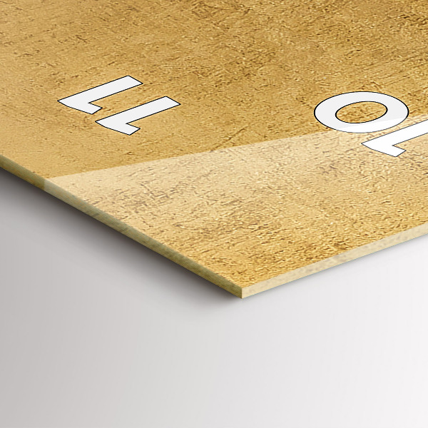 Horloge rectangulaire verticale Toile décorative