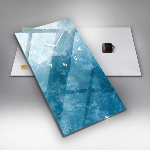 Horloge rectangulaire verticale Eau de mer