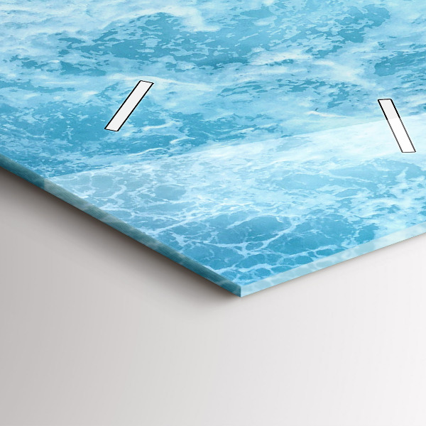 Horloge rectangulaire verticale Eau de mer