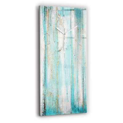 Horloge rectangulaire verticale Tableaux bleus