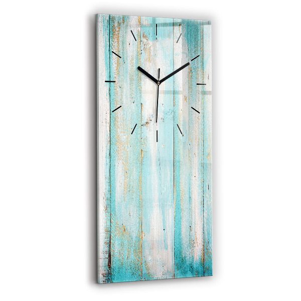 Horloge rectangulaire verticale Tableaux bleus