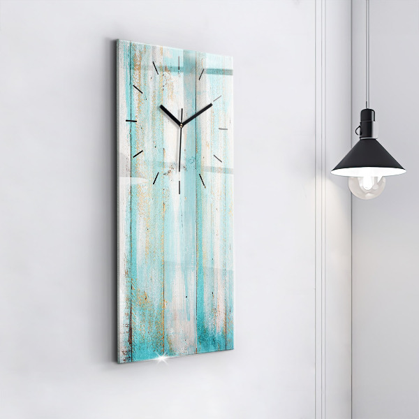 Horloge rectangulaire verticale Tableaux bleus