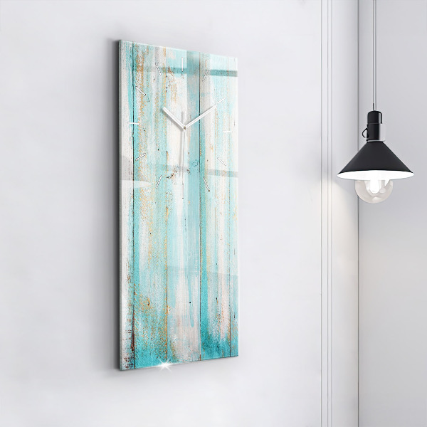 Horloge rectangulaire verticale Tableaux bleus