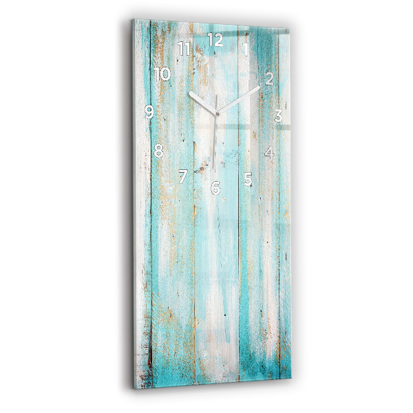 Horloge rectangulaire verticale Tableaux bleus