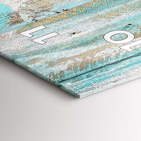 Horloge rectangulaire verticale Tableaux bleus