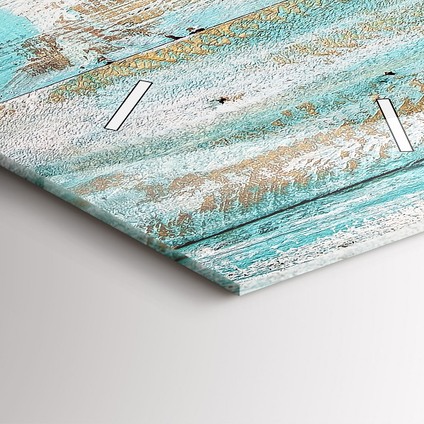 Horloge rectangulaire verticale Tableaux bleus