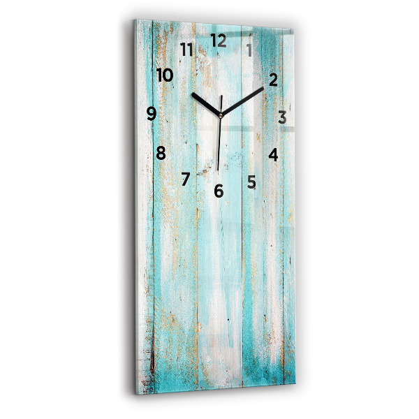 Horloge rectangulaire verticale Tableaux bleus