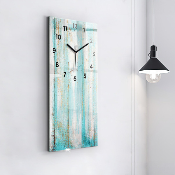 Horloge rectangulaire verticale Tableaux bleus