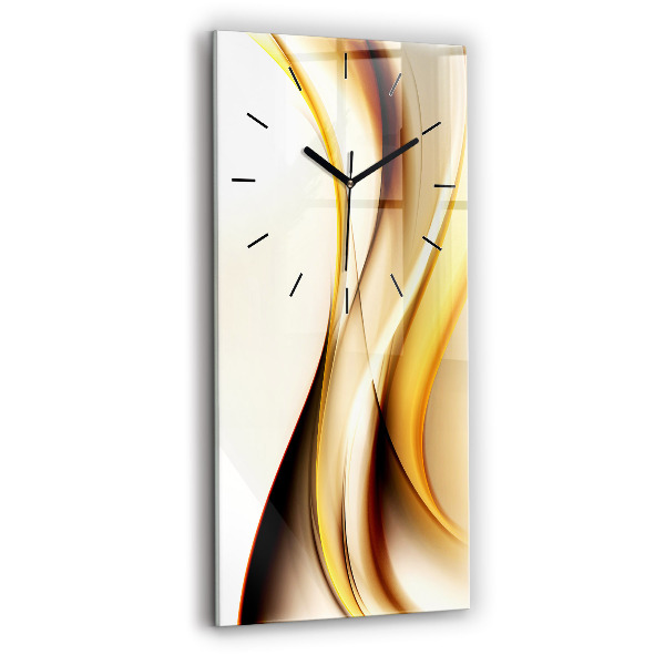 Horloge rectangulaire verticale Vague abstraite