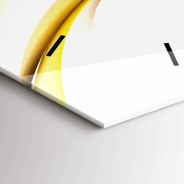 Horloge rectangulaire verticale Vague abstraite