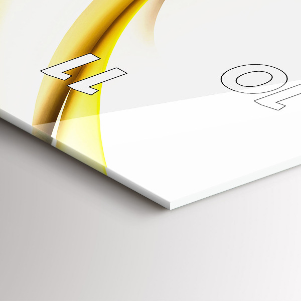 Horloge rectangulaire verticale Vague abstraite