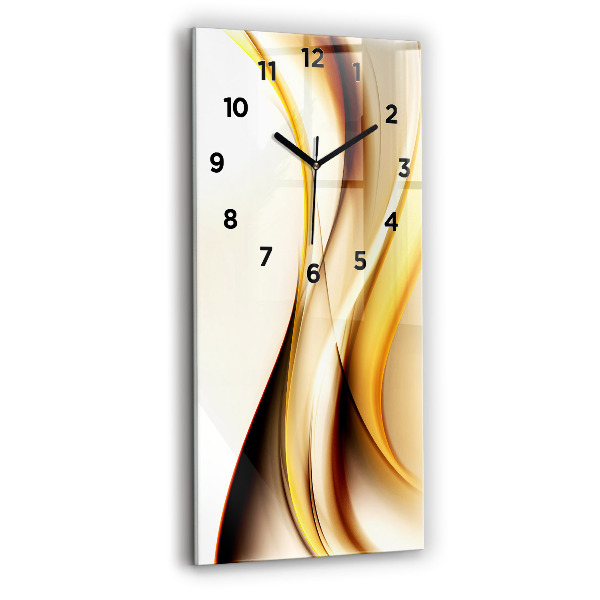 Horloge rectangulaire verticale Vague abstraite