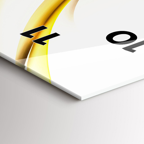 Horloge rectangulaire verticale Vague abstraite