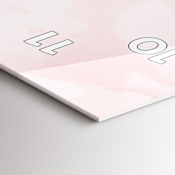 Horloge rectangulaire verticale Roses en fleurs