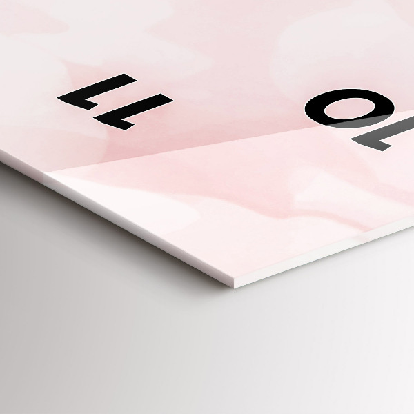 Horloge rectangulaire verticale Roses en fleurs