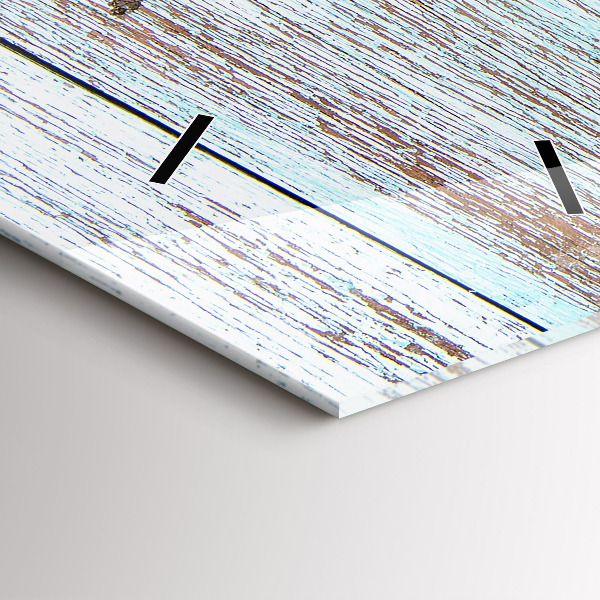 Horloge rectangulaire verticale Bois pastel