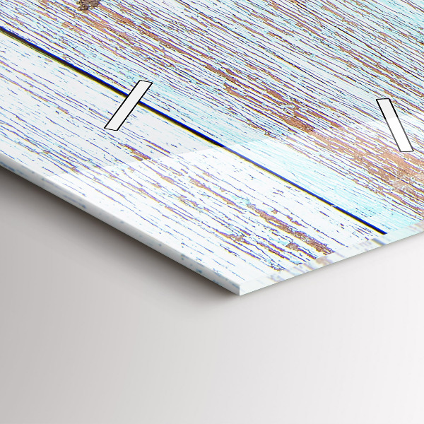 Horloge rectangulaire verticale Bois pastel