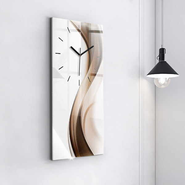 Horloge rectangulaire verticale 'Ligne d''abstraction'