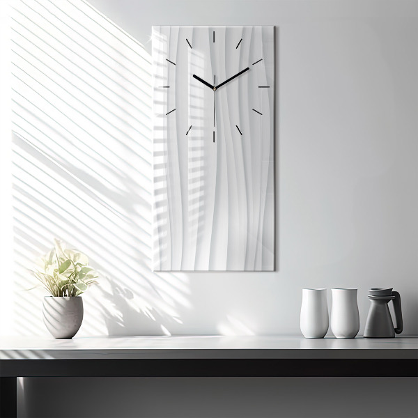 Horloge rectangulaire verticale Texture des vagues
