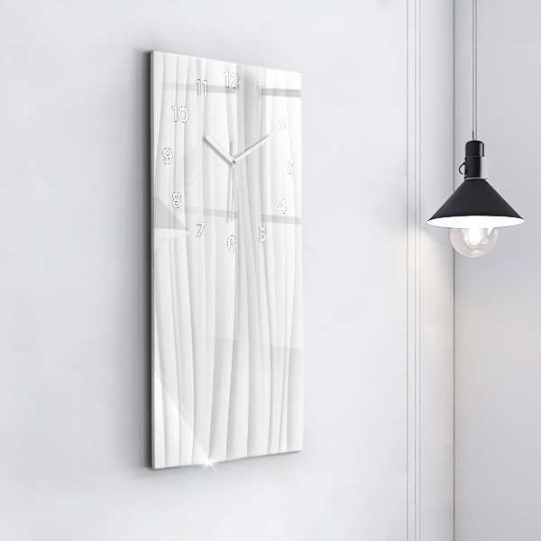 Horloge rectangulaire verticale Texture des vagues