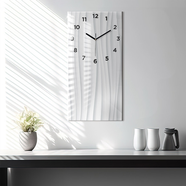Horloge rectangulaire verticale Texture des vagues