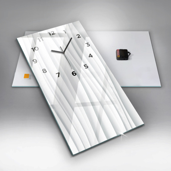 Horloge rectangulaire verticale Texture des vagues
