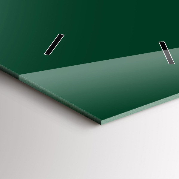 Horloge murale verticale Couleur vert bouteille