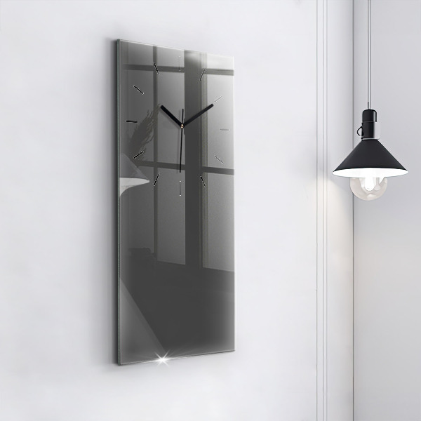 Horloge murale verticale Couleur gris