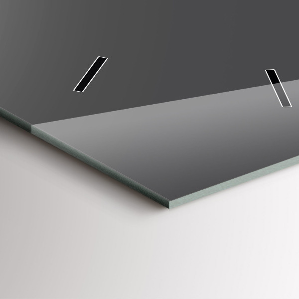 Horloge murale verticale Couleur gris