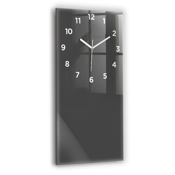 Horloge murale verticale Couleur gris