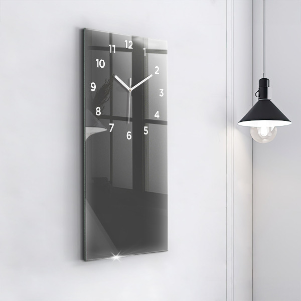 Horloge murale verticale Couleur gris