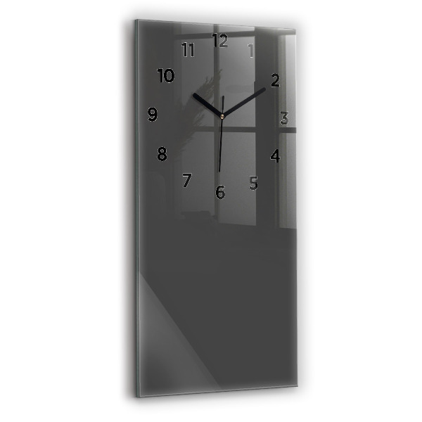 Horloge murale verticale Couleur gris