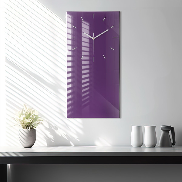 Horloge murale verticale Violet