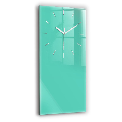 Horloge murale verticale Couleur turquoise
