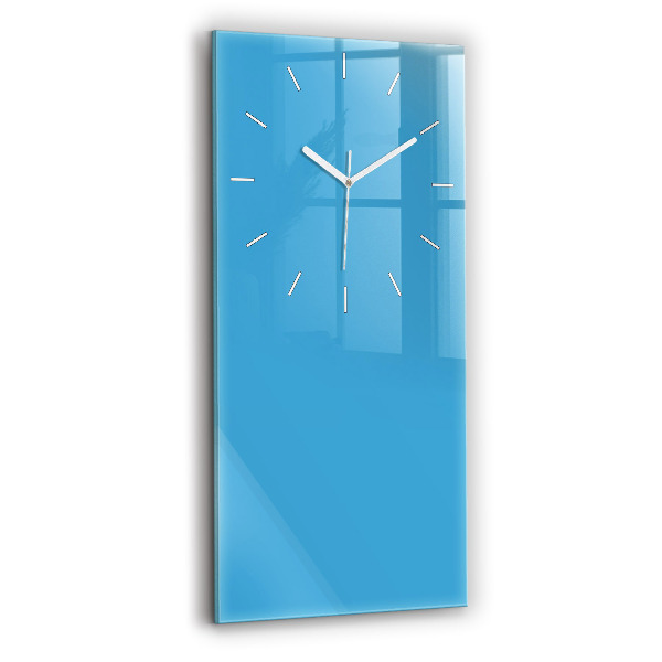 Horloge murale verticale Couleur bleu