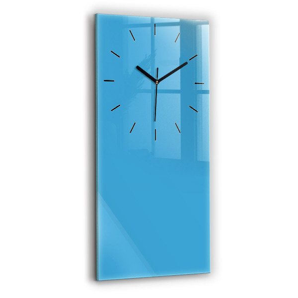 Horloge murale verticale Couleur bleu