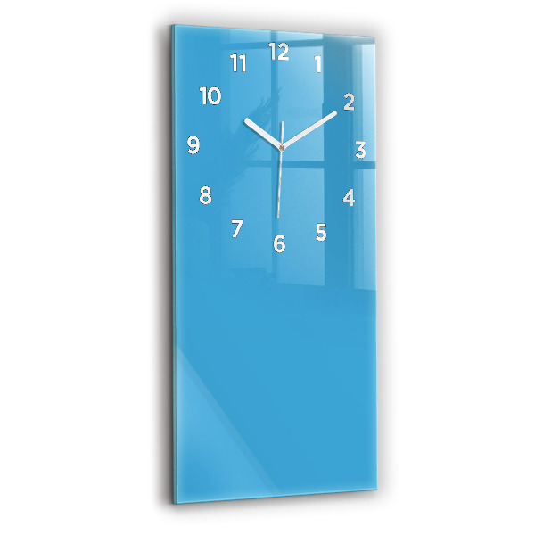 Horloge murale verticale Couleur bleu