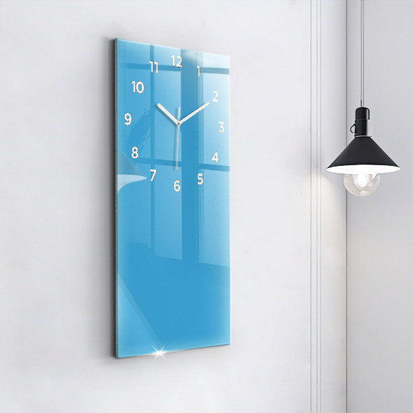 Horloge murale verticale Couleur bleu